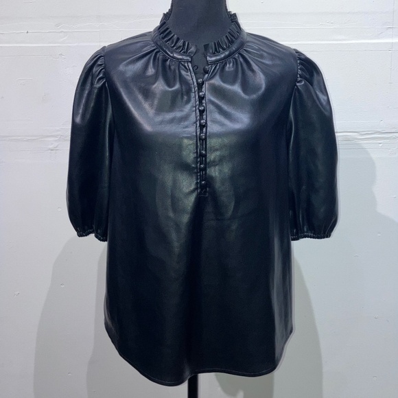 Andrew Marc Tops - Marc New York, buttery soft vegan leather top